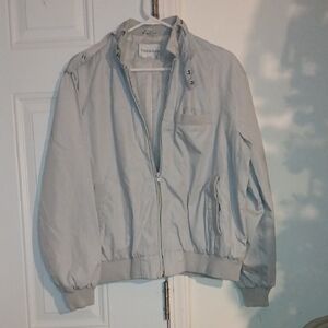 Couture Lady Vintage Light Gray Zip-Up Jacket